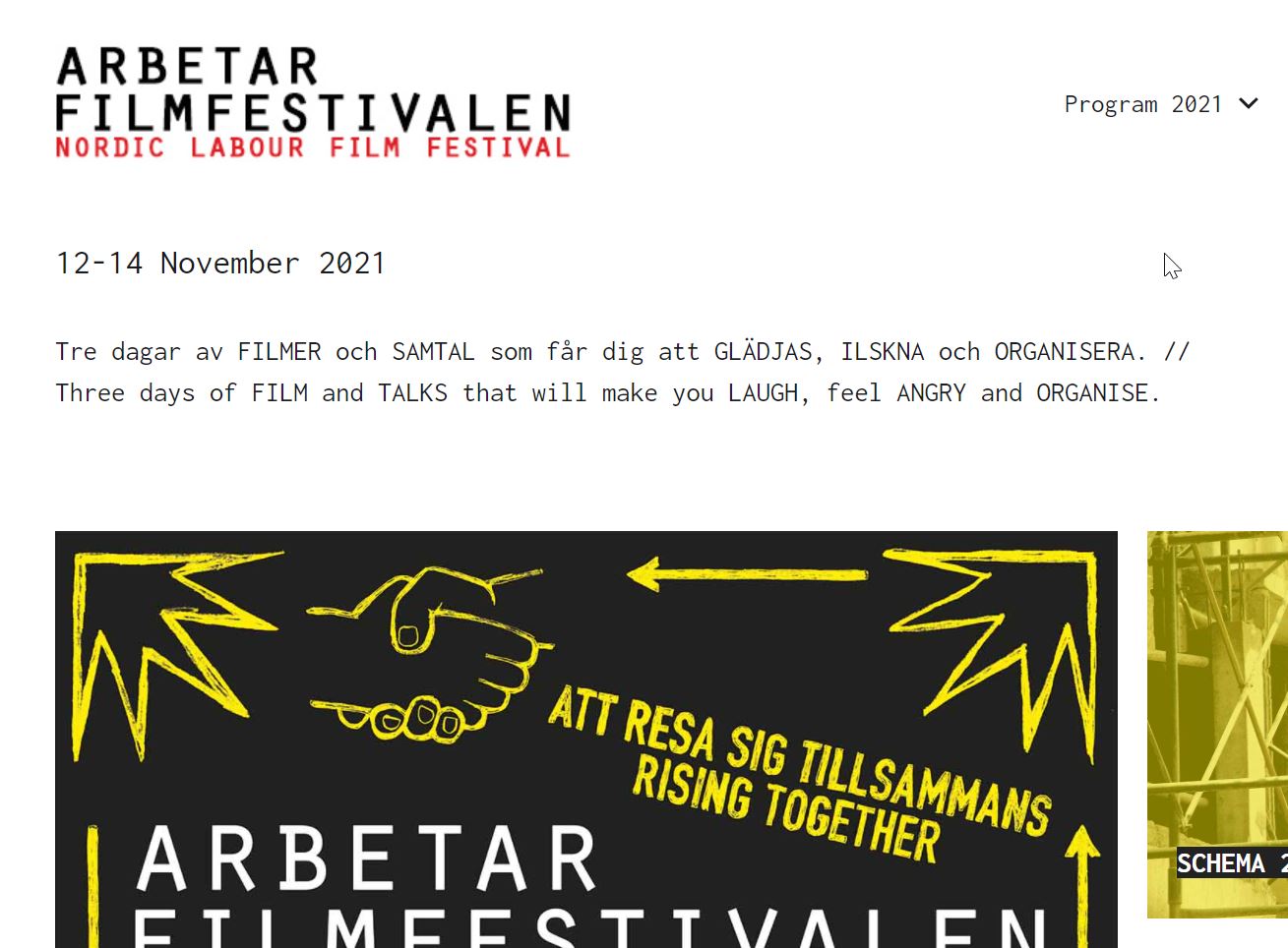 HAC åker till Arbetarfilmfestivalen